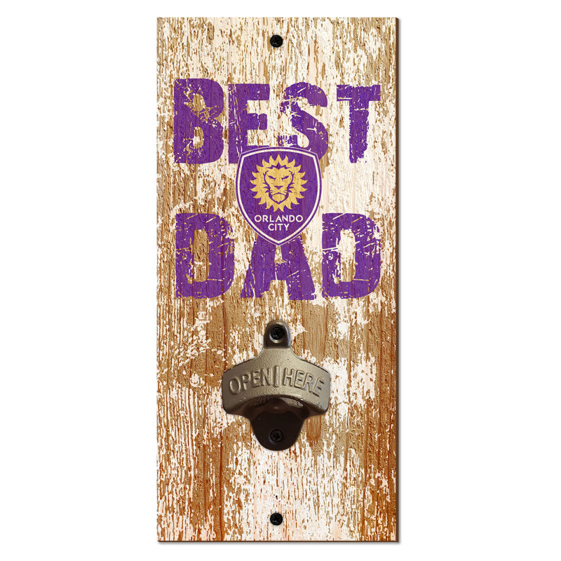 Gold Brass Stainless Steel Bottle Opener, Orlando City
