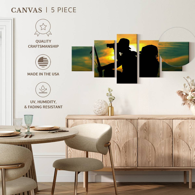 Hunter Scouting, 42" H x 92" W