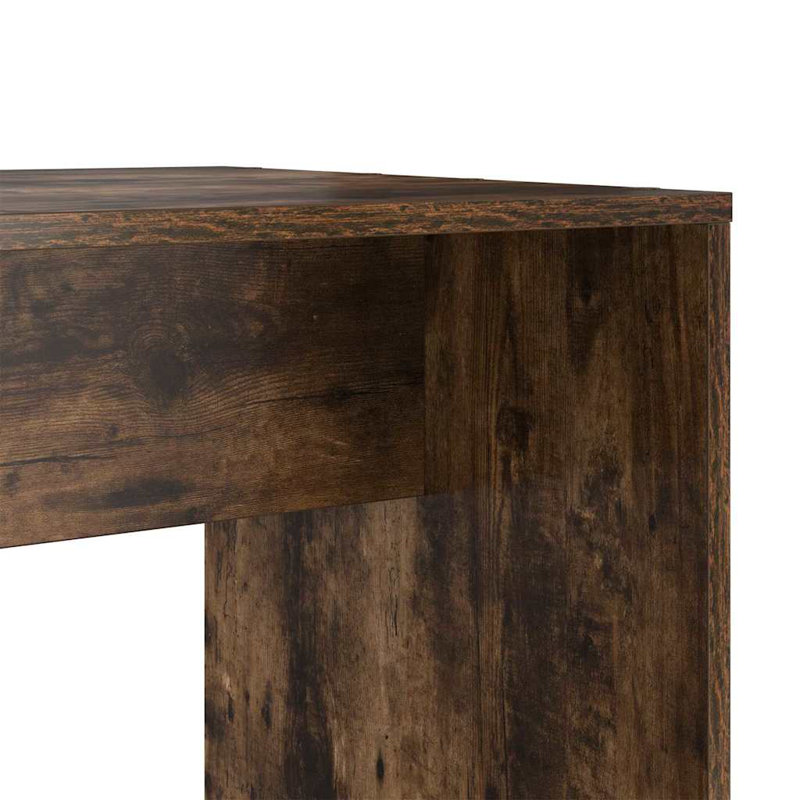 Desk 138.5 X 55 X 143 Cm Engineered Wood, Smoked Oak