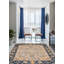 Tapis gris clair unique noué à la main de conception unique 12 pi 1 po x 14 pi 9 po One Of Kind