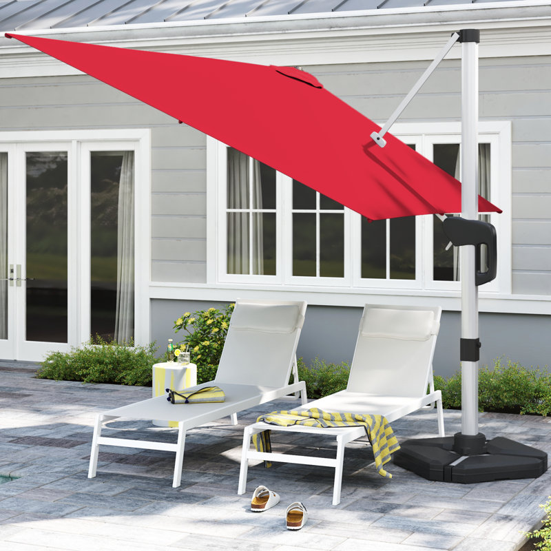 Parasol carré en porte-à-faux 10 pi x 120 po Fashage, Insecte