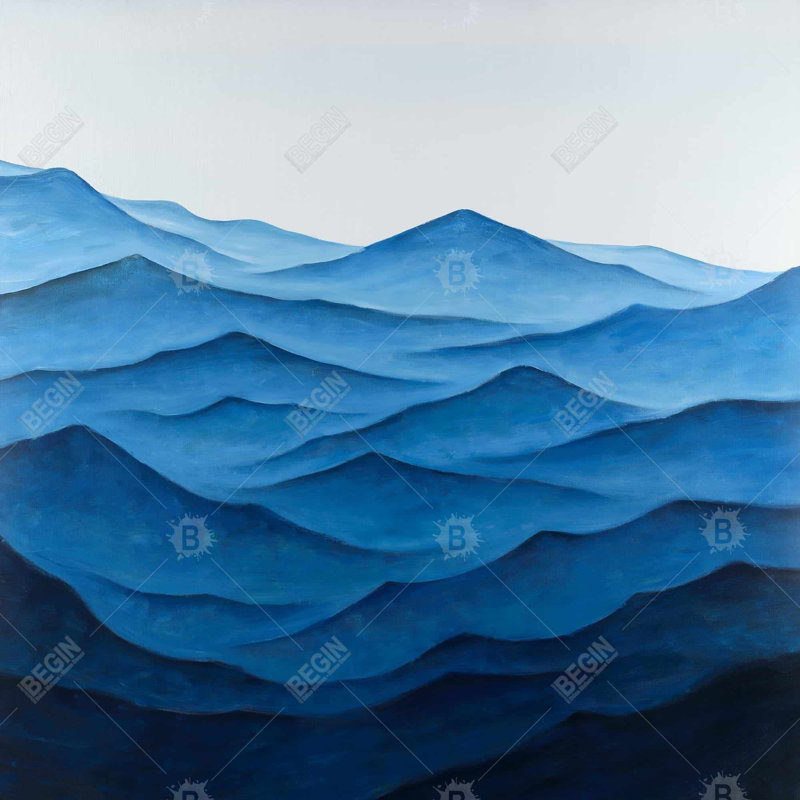 " Dark Calm Ocean Waves "