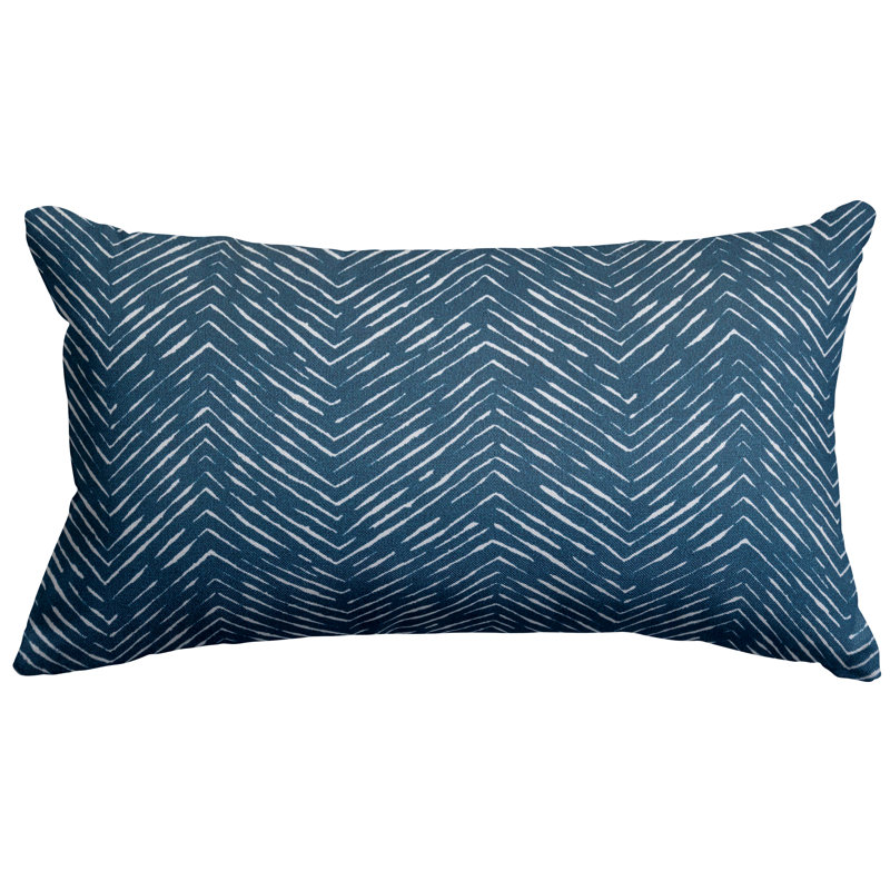 Southwestern Rectangular Throw Pillow, Navy