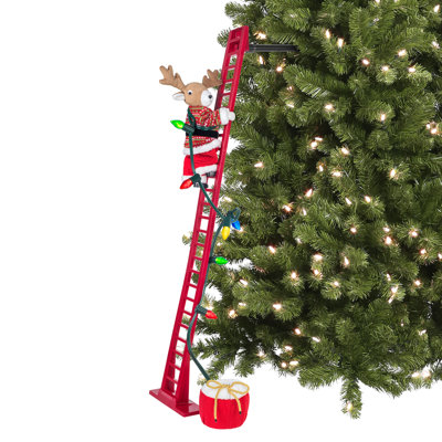43" Animated Super Climbing Reindeer