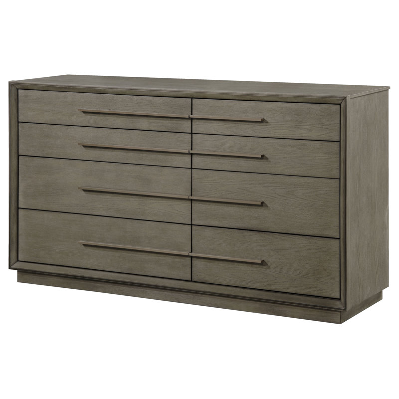 Carlwirt 8-drawer Dresser Taupe Oak, Brown