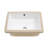 18" x 12" Undermount Bathroom Sink, Rectangular Vitreous China Vanity Basin with Overflow, Scratch & Stain Resistant, Easy to Clean, White