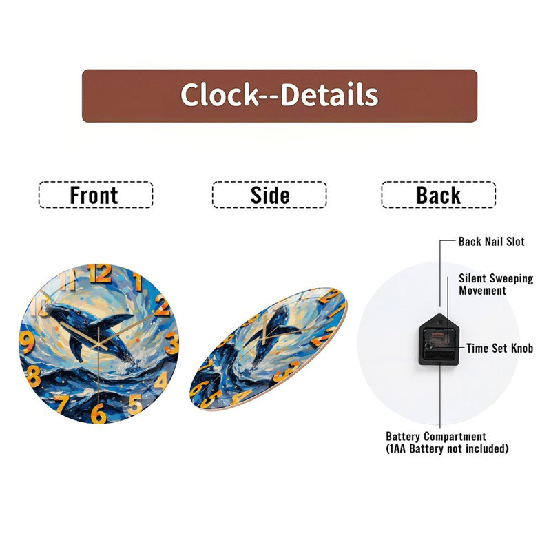 Horloge murale 12 po