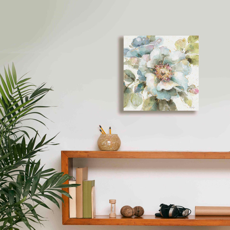 «Country Bloom VII» par Lisa Audit, art mural sur toile, H 12 po x l 12 po x P 0,75 po