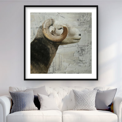 Aries - Reproduction matte encadrée rustique pour la décoration intérieure