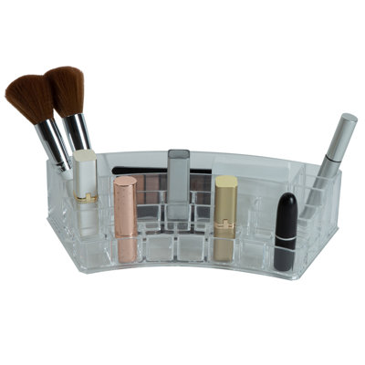 Plastic 19 Compartment Makeup Organizer