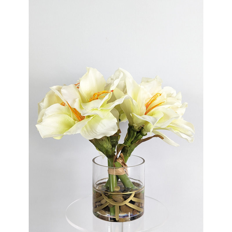 Amaryllis arrangement dans un vase