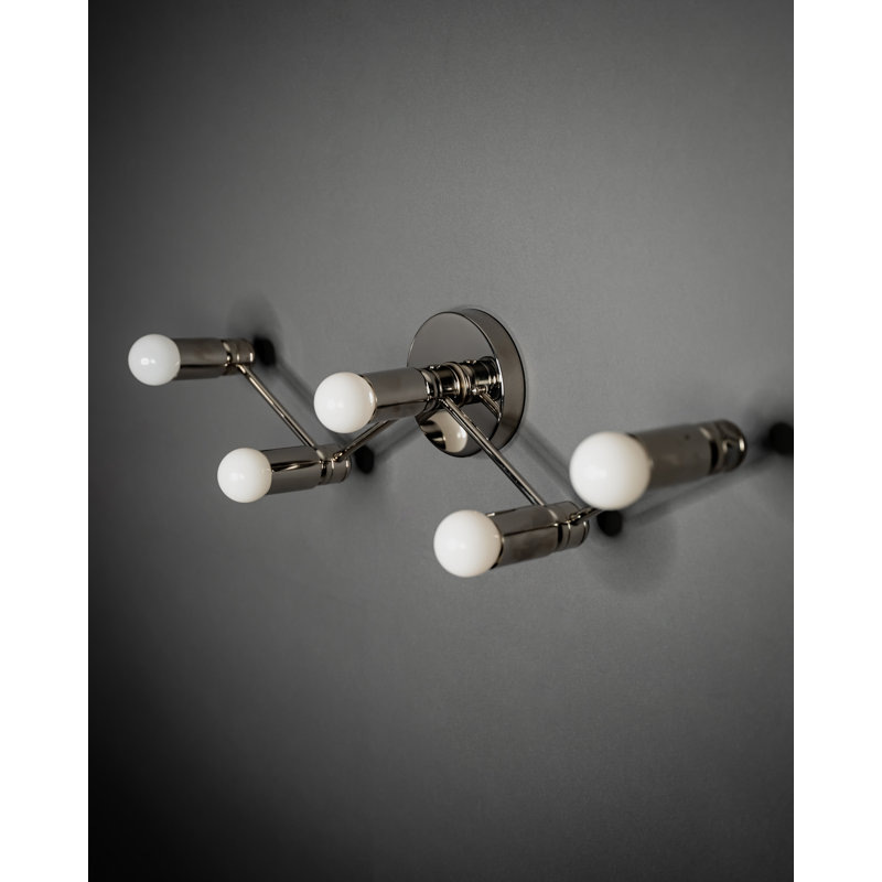 Meera Armed Sconce, Polished Nickel