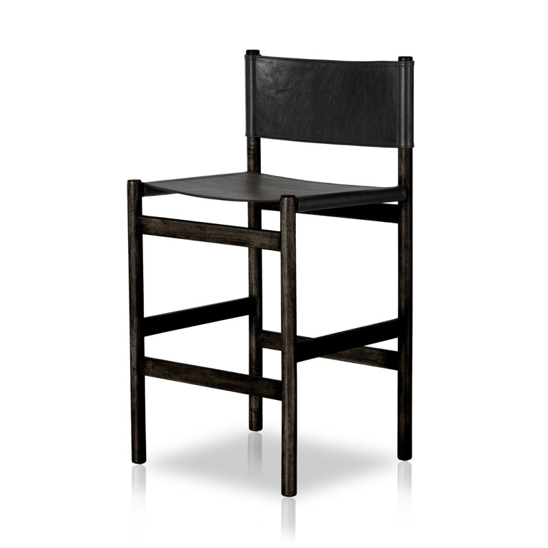 Kena Stool-Sonoma Black-Counter, Sonoma Black, Charcoal Parawood, Bar Stool (30.5" Seat Height)