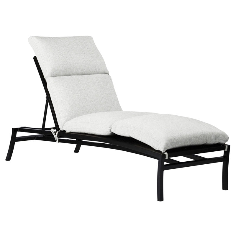 Aire 80.5" Long Reclining Single Chaise with Cushions, No Welt, Verona Fossil