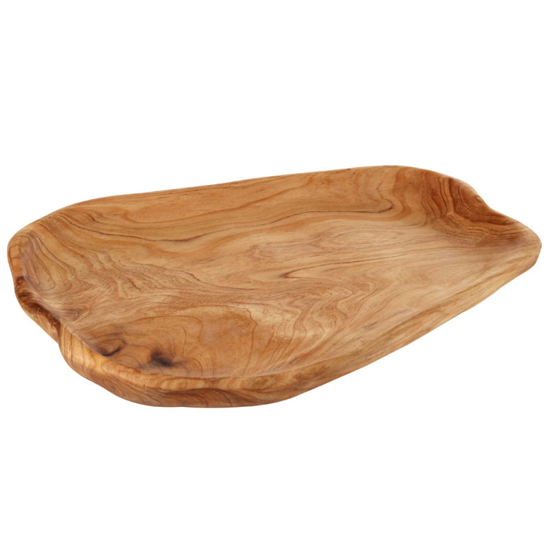 Sol 27 Outdoor Aadish Cedarwood Platter