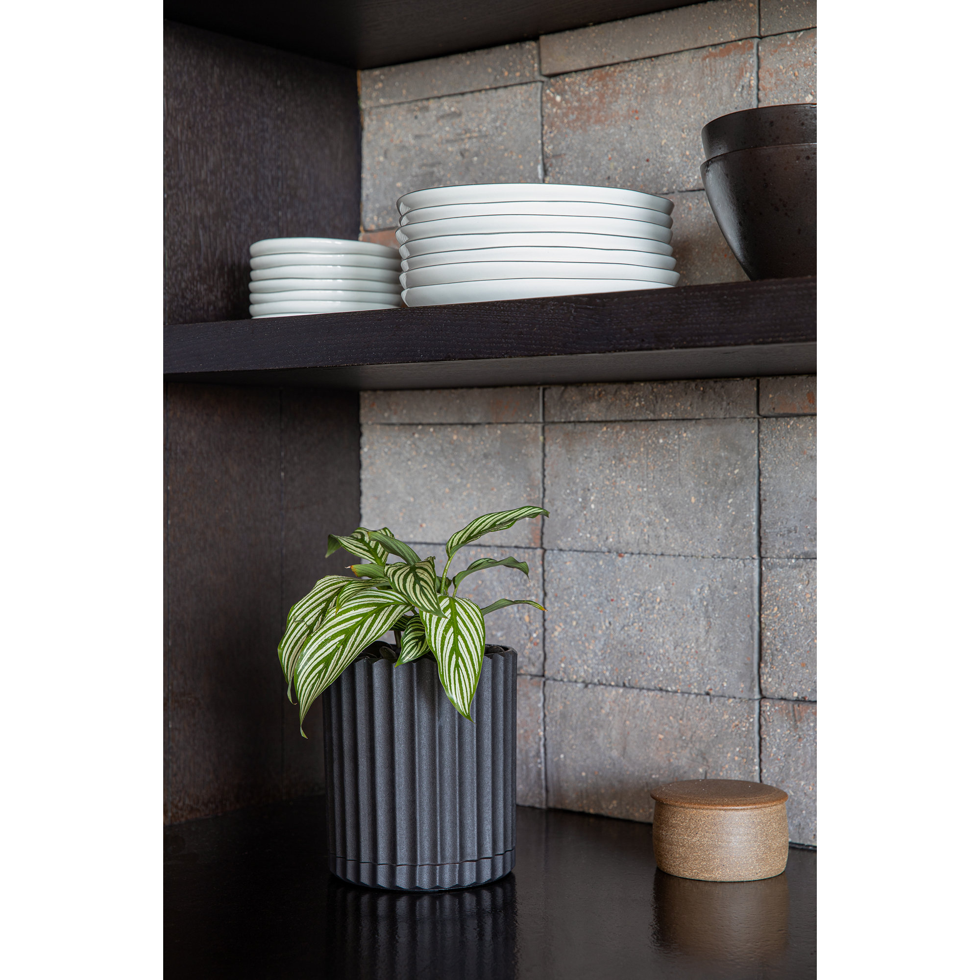 Veradek Demi Series 6" Planter, Black, 1