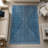 GLN Rugs Contemporary Collection - Machine Washable Modern Area Rug, Contemporary Washable Rug, Non Slip Area Rug, Abstract Living Room Rug, Bedroom Rug, Bathroom Rug (Blue Rug)-259992391