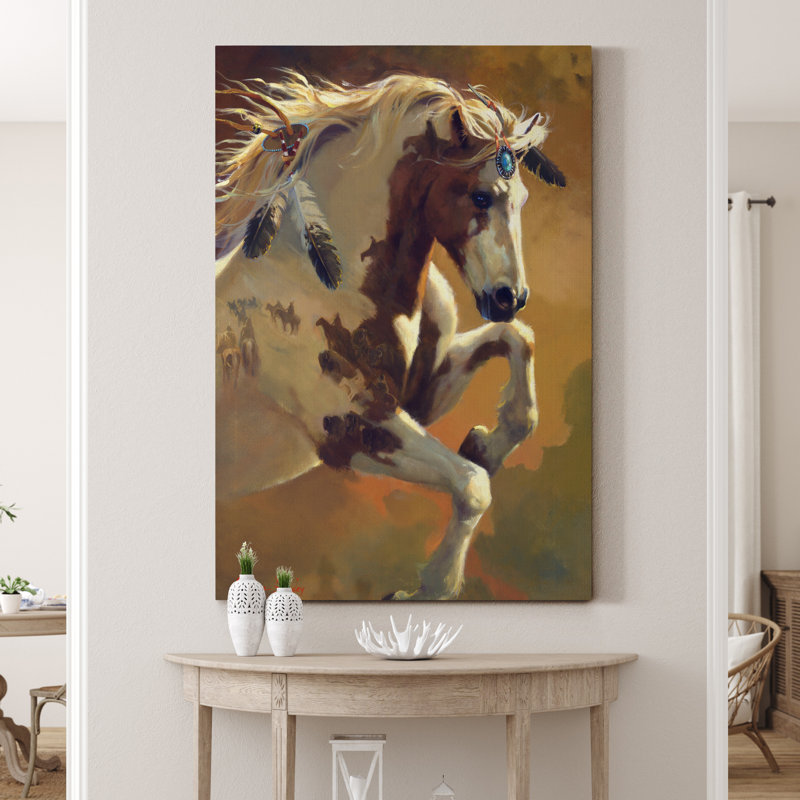 Wild Heart - Impression sur toile tendue, H 20 po x l 16 po x P 1 po