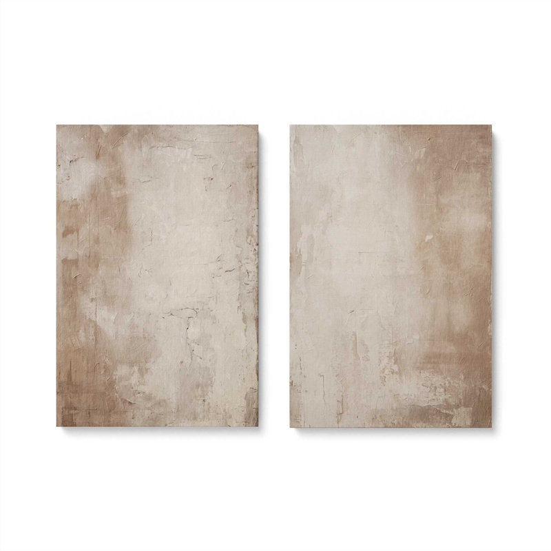 Fresco's Silent Tale Set of 2 Canvas Prints in a Frame, 19" H x 26" W, American Maple Floater Framed