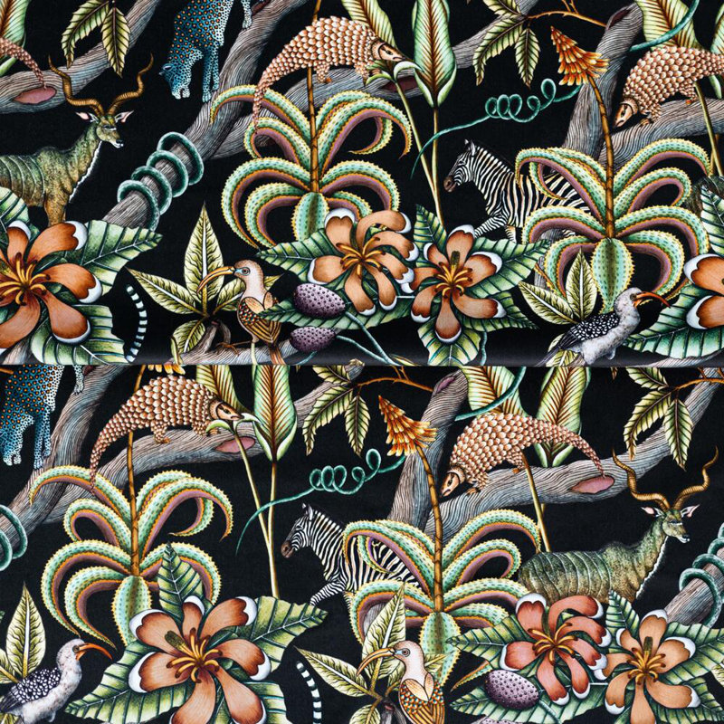 Ardmore Velvet Fabric, Night