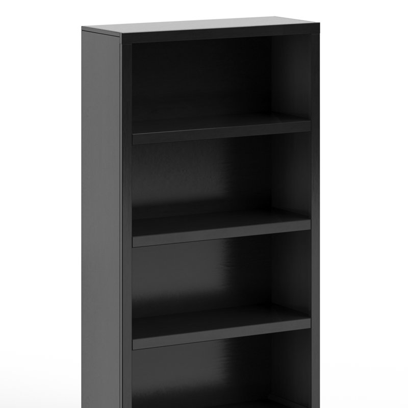 Bibliothèque en bois massif Katoria, Black