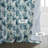Gingras Coastal Leaf Cascade Printed Cotton Room Darkening Curtains - Single Panel-1753917786-1753917766