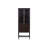 Retro Black Solid Wood Display Stand