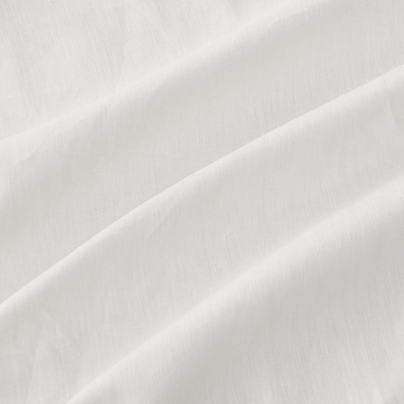Cloud White Linen Euro Pillowcase Set with Inner Envelope Closure