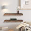 Tablette flottante en bois massif 2 pièces Dodgen-1495436505-1495436507