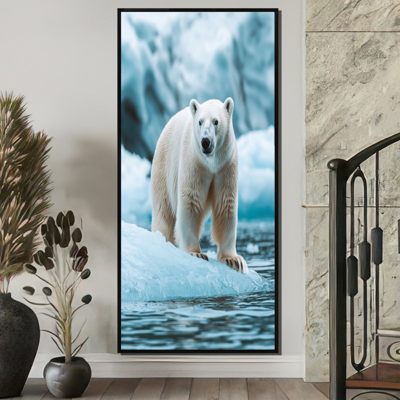Salon d'art mural Fairford - Animaux, H 60 po x l 28 po, Impression encadrée flottante, Noir