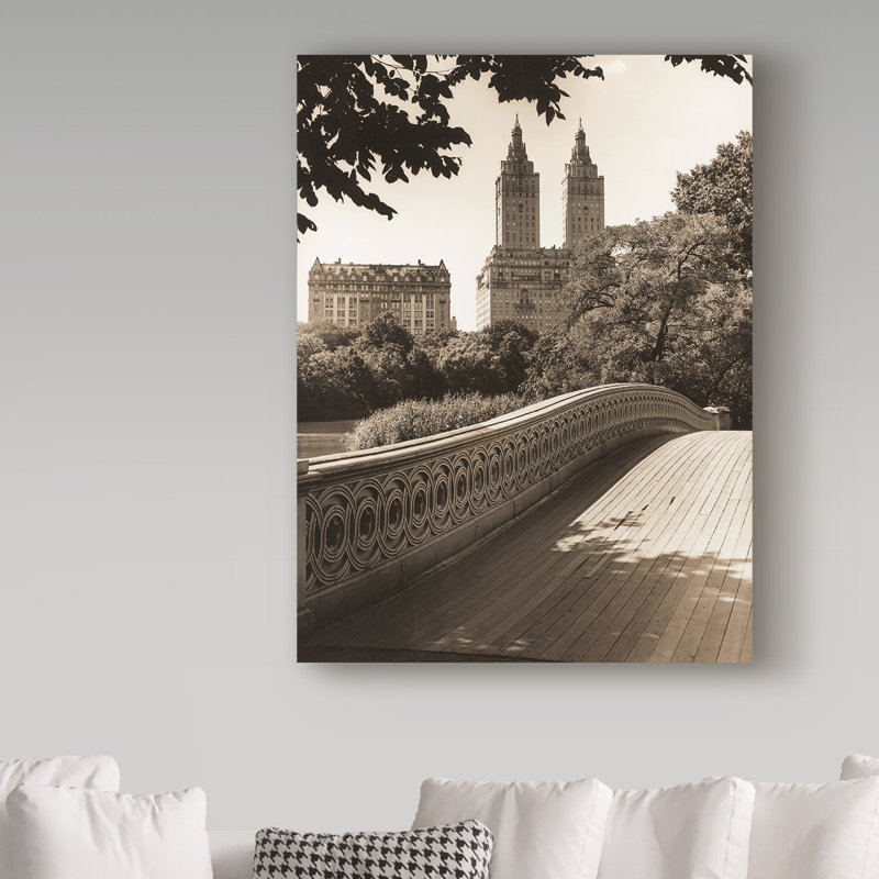 Avisha «Central Park Bridge 4», reproduction de photo sur toile tendue, H 47 po x l 35 po