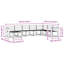 310 cm W Patio Sofa