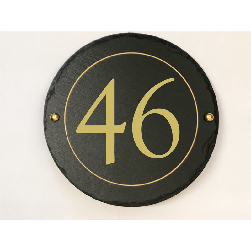 Easingwold 24cm H Stone House Number, 46