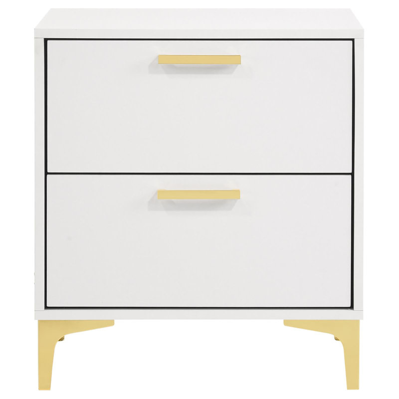 Khanyla 2 - Drawer Nightstand, Pure White