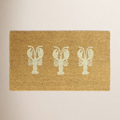 Lobster Blue Coastal Doormat