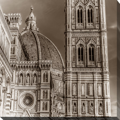 «Italy in Sepia V», reproduction de photo sur toile tendue