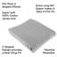  Full Body Pregnancy Pillow Cover- U-Shaped Soft Cotton Replacement Pillowcase with Zipper-1882414591