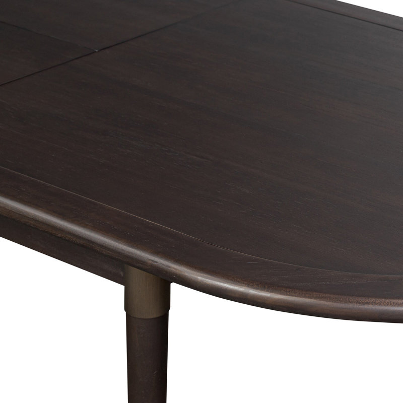 Harper Oval Solid Wood Dining Table, Black Mango