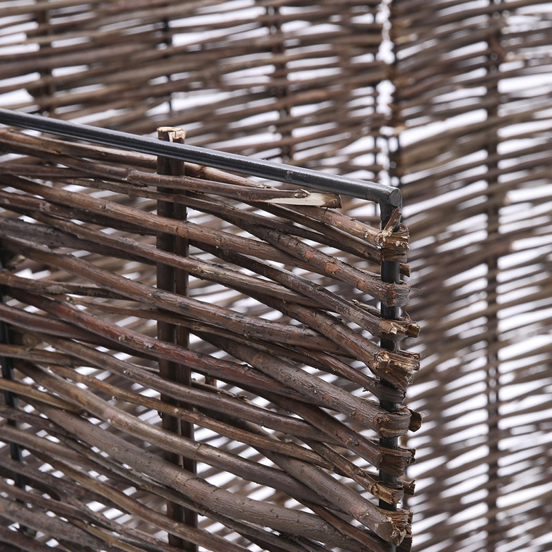 Caffie 115cm H x 284cm W Wicker Fence Panels Included