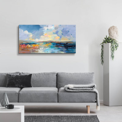 «Seaside Sunset» par Silvia Vassileva, art mural en verre acrylique