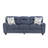 2Pc Set Sofa Loveseat Durable Chenille Fabric
