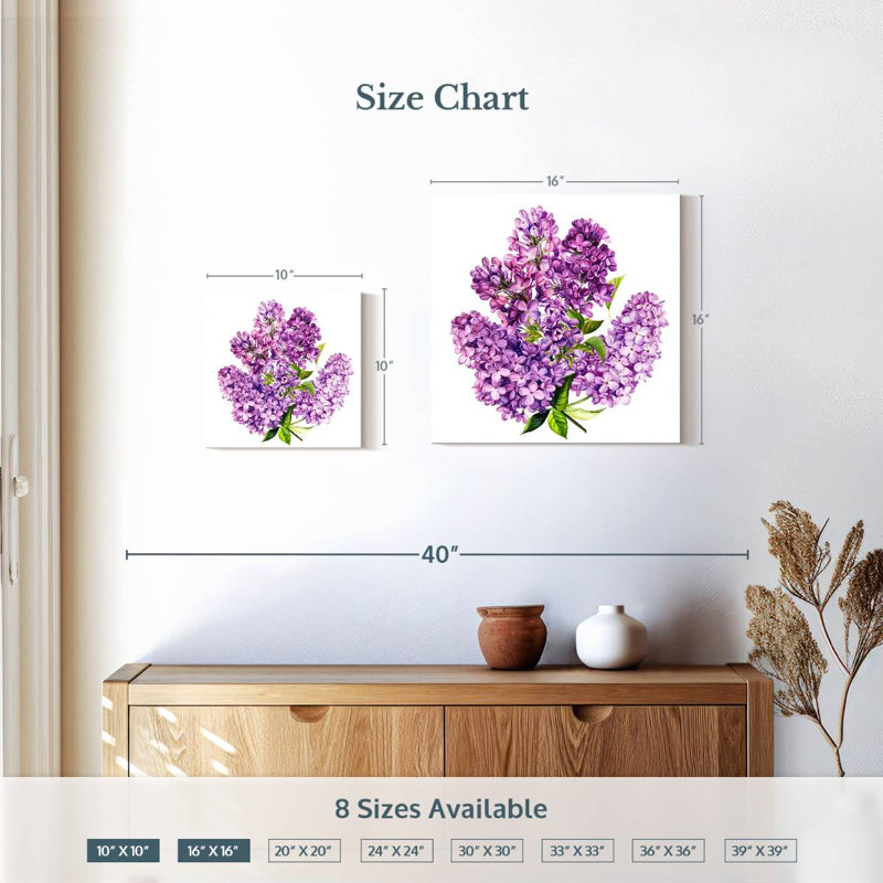 Grappe de lilas Harnek, H 16 po x l 16 po