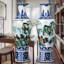 Grand vase décoratif sur pied en céramique 62,99 po Jingdezhen-1470416566
