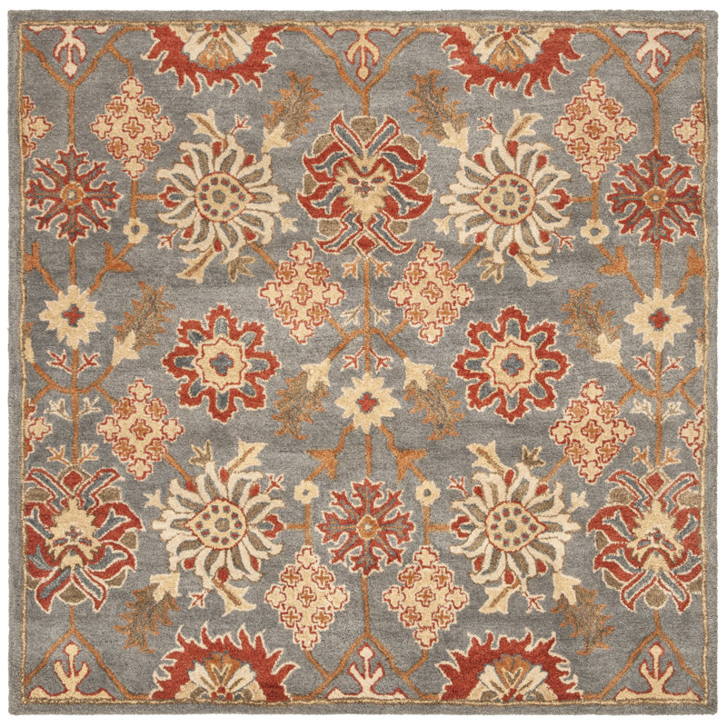 Wahcheechee Hand Tufted Wool Oriental Rug, Square 6'