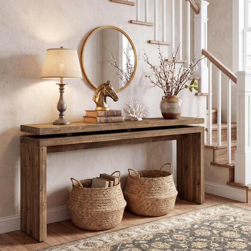 160cm Solid Wood Console Table