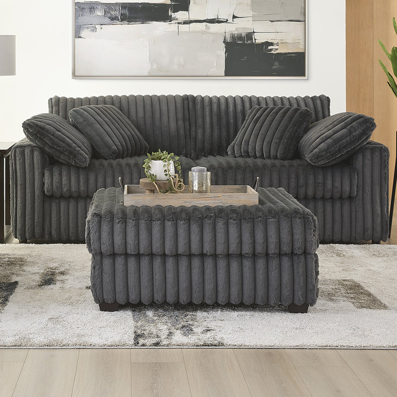 Canapé Hughes Furniture, gris anthracite Mondo, Gris anthracite Mondo