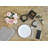 Wood Square 6 Piece Coaster Set