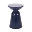 Table de bout S / 2 en métal bleu marine Modern "