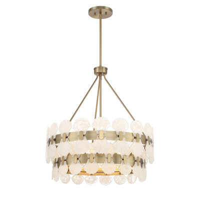 Lustre 5 lumières Bancroft en laiton noble