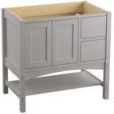 Marabou 36" Vanity Base Only with 2 Doors and 2 Drawers on Right